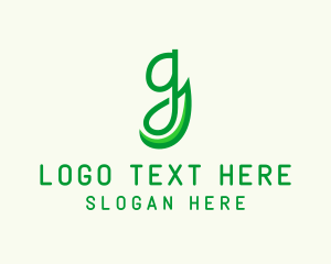 Organic Products - Herb Gardening Letter G logo design