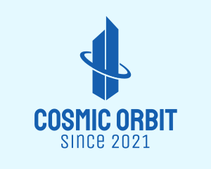 Blue Orbit Tower  logo design