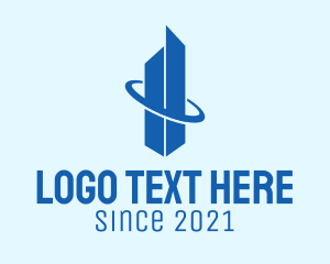 Architecture - Blue Orbit Tower logo design