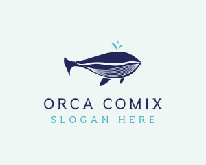Sea Orca Whale logo design