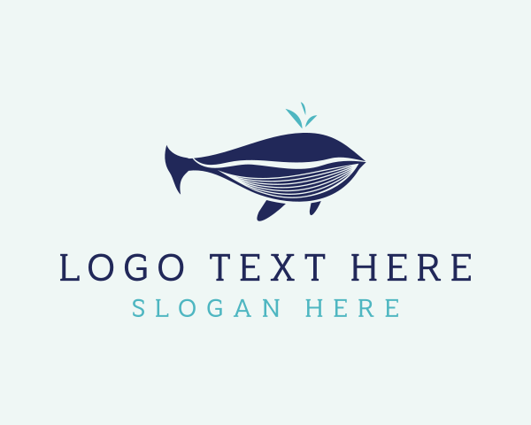 National Animal - Sea Orca Whale logo design
