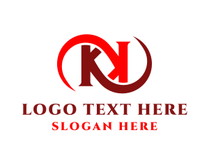 Letter Kk - Modern Elegant Infinity Business logo design