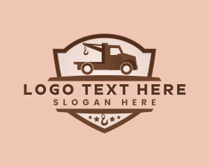 Tow Truck  Crane Logo