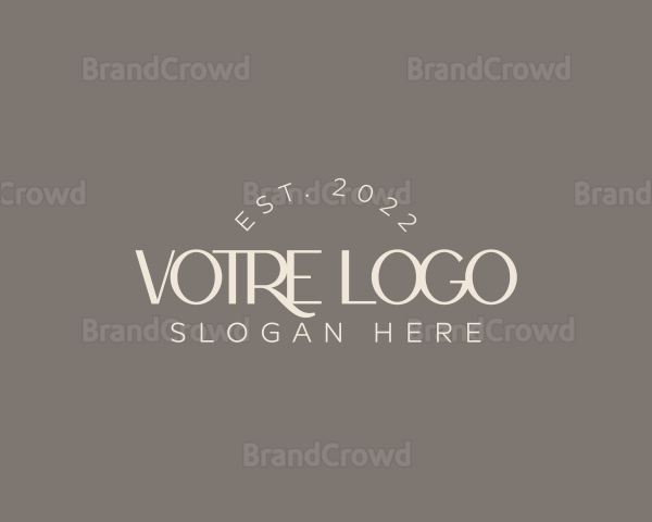 Elegant Lifestyle Wordmark Logo