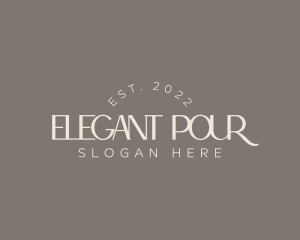 Elegant Lifestyle Wordmark logo design