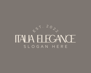 Elegant Lifestyle Wordmark logo design