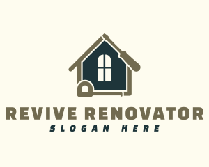 Renovator - House Construction Renovation logo design