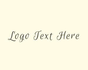 Cursive - Fancy Script Business logo design