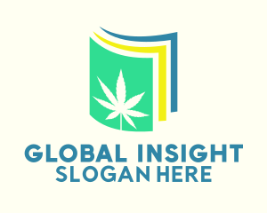 Colorful Marijuana Paper  Logo