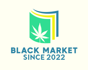 Illegal - Colorful Marijuana Paper logo design