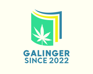 Cannabis - Colorful Marijuana Paper logo design
