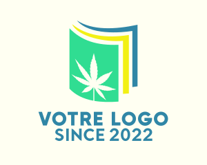 Marijuana Dispensary - Colorful Marijuana Paper logo design