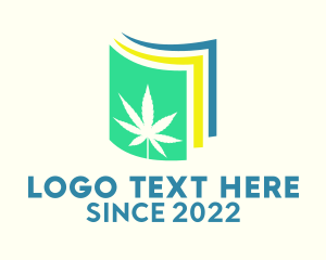 Illegal - Colorful Marijuana Paper logo design