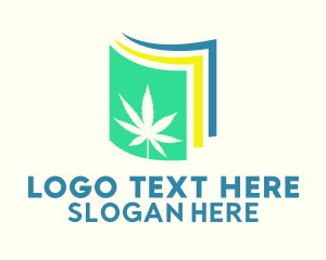 Colorful Marijuana Paper  Logo