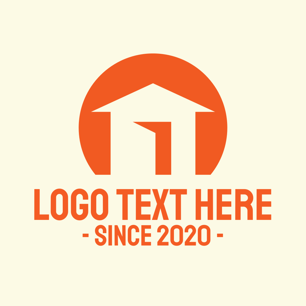 Orange House Listing Logo | BrandCrowd Logo Maker | BrandCrowd