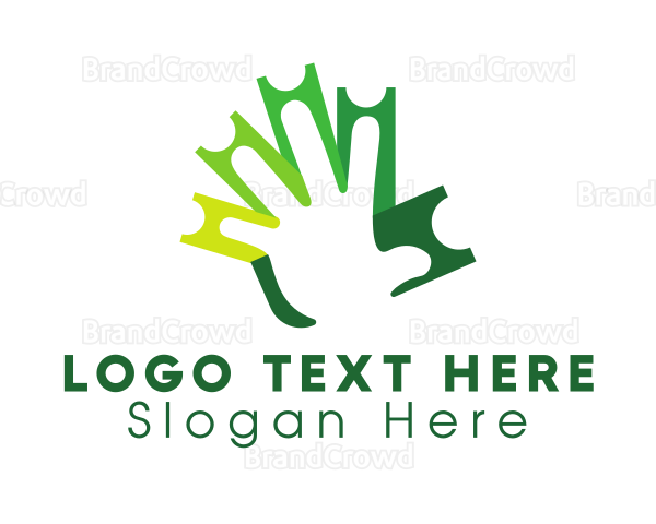 Green Ticket Hand Logo