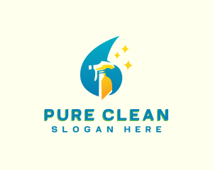 Disinfect - Disinfection Cleaning Sanitation logo design