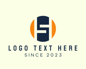 Construction - Round Minimalist Letter S Company logo design