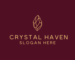 Minimalist Gem Stone  logo design