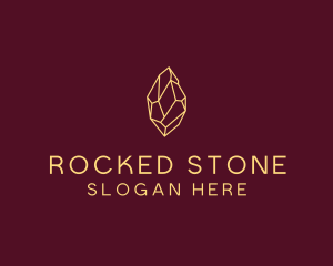 Minimalist Gem Stone  logo design