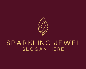 Minimalist Gem Stone  logo design