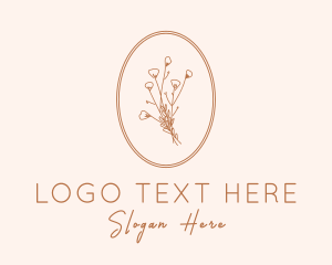 Flower Arrangement - Natural Autumn Flower logo design