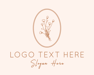 Cosmetic - Natural Autumn Flower logo design
