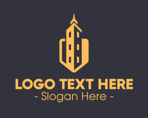 Gold - Real Estate Building logo design