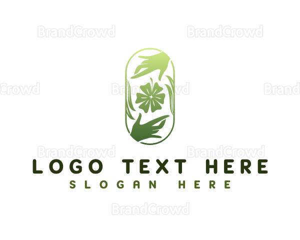 Floral Hands Care Logo