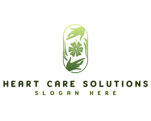 Floral Hands Care logo design