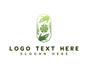 Massage - Floral Hands Care logo design