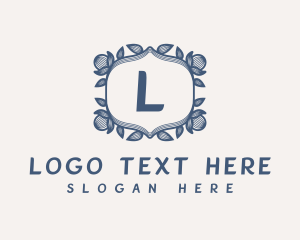 Leaf - Classic Floral Wreath logo design