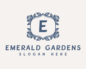 Classic Floral Wreath logo design