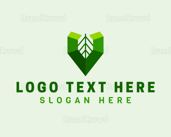 Organic Eco Leaf Logo