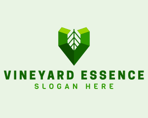 Organic Eco Leaf logo design