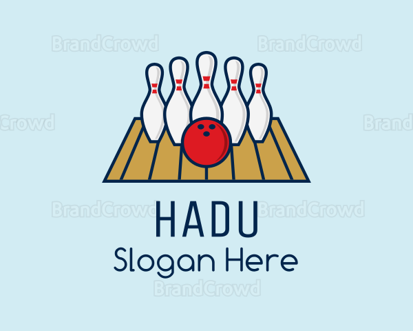 Modern Bowling Game Logo