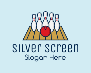 Modern Bowling Game Logo