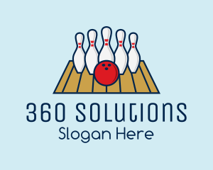 Modern Bowling Game logo design