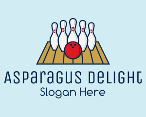 Modern Bowling Game logo design