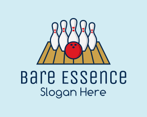 Modern Bowling Game logo design