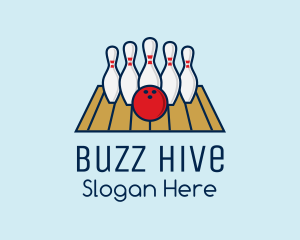 Modern Bowling Game logo design