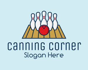 Modern Bowling Game logo design