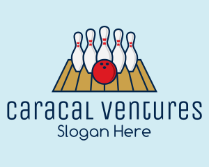 Modern Bowling Game logo design