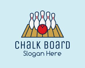 Modern Bowling Game logo design