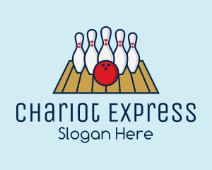 Modern Bowling Game logo design