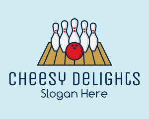 Modern Bowling Game logo design