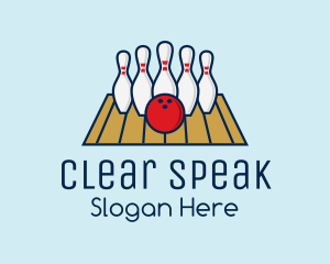 Modern Bowling Game logo design