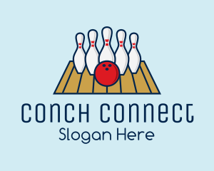 Modern Bowling Game logo design