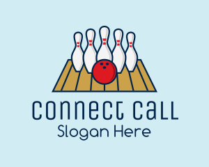 Modern Bowling Game logo design