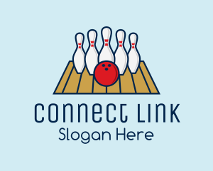 Modern Bowling Game logo design